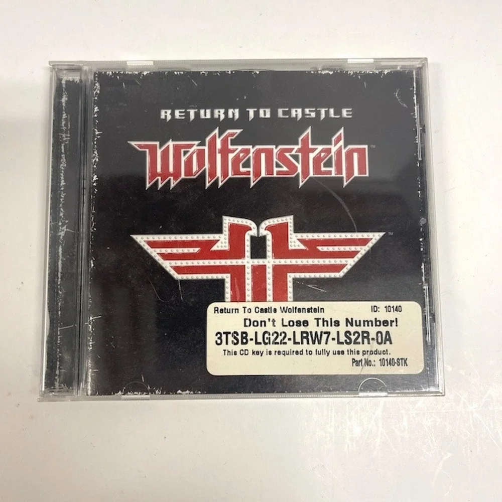 Vintage Return to Castle Wolfenstein PC CD-ROM Game with CD Key 2001
